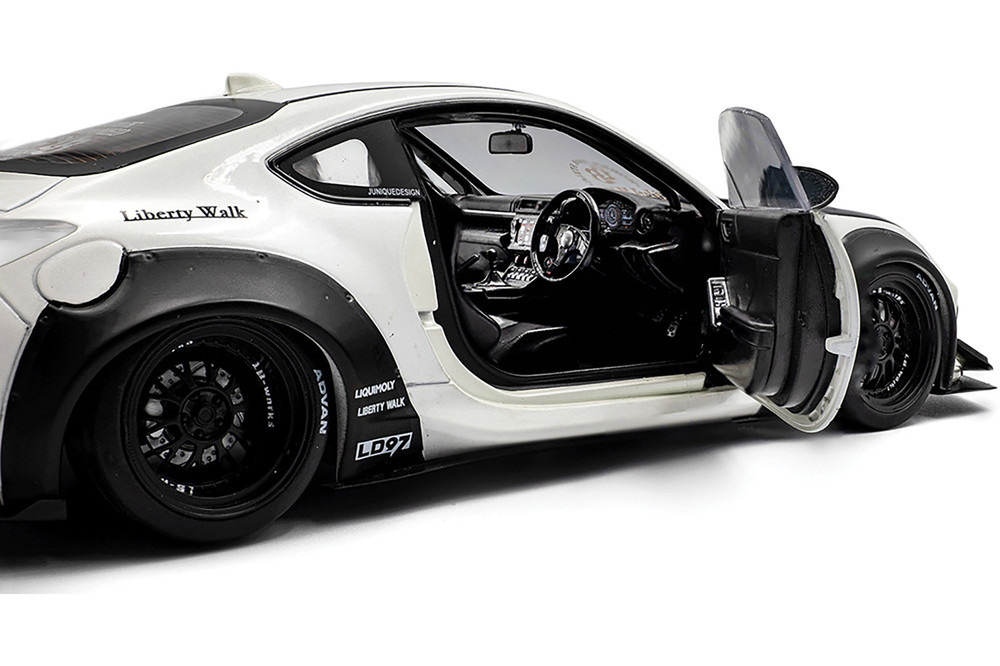 2024 Toyota GR86 w/Liberty Walk Body Kit, Pearl White - Solido