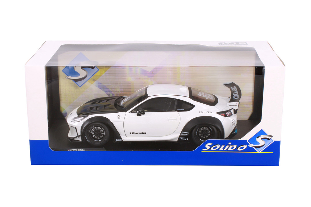 2024 Toyota GR86 w/Liberty Walk Body Kit, Pearl White - Solido
