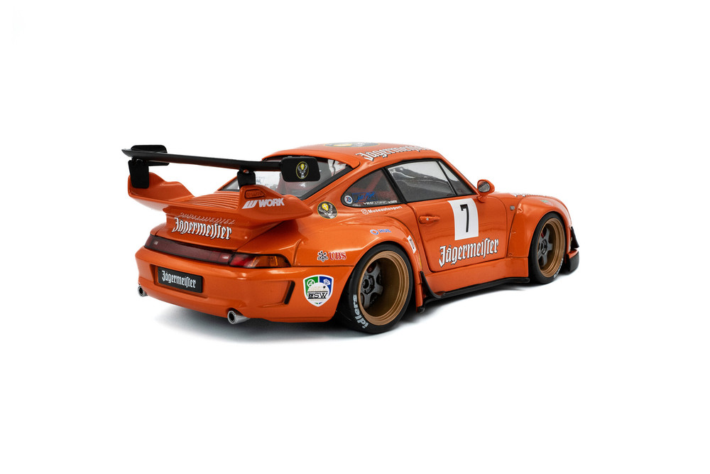 2020 RWB Bodykit #7 "Jagermeister", Orange - Solido S1808506 - 1/18 Scale Diecast Model Toy Car
