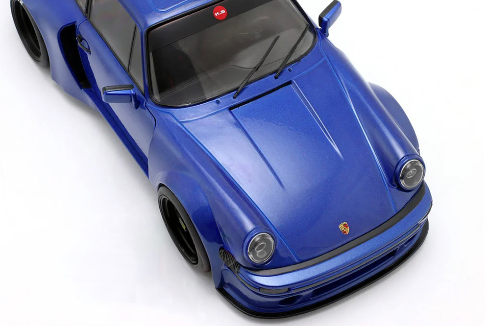 2024 Porsche 911 KS-R by Khyzyl Saleem, Dark Blue - Solido S1810503 - 1/18 Scale Diecast Model Toy Car