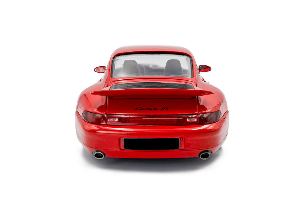 1997 Porsche 911 (993) RS, Indischrot Red - Solido S1810104 - 1/18 Scale Diecast Model Toy Car