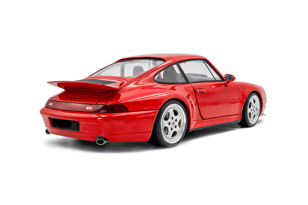 1997 Porsche 911 (993) RS, Indischrot Red - Solido S1810104 - 1/18 Scale Diecast Model Toy Car