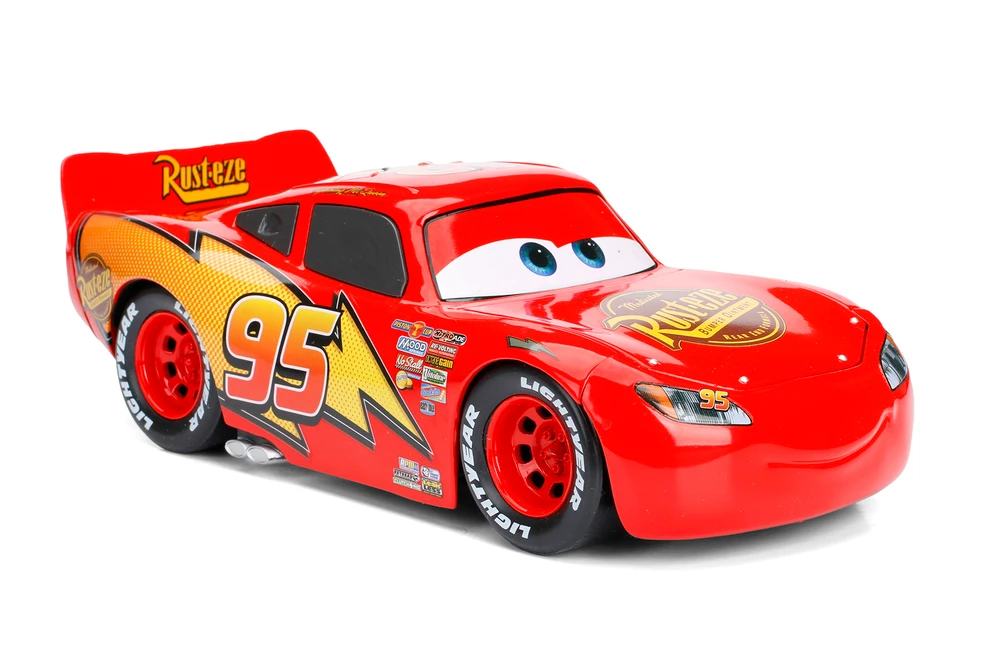 Disney Pixar CARS Lightning McQueen, Red - Jada 98099 - 1/24 Scale Diecast Model Toy Car