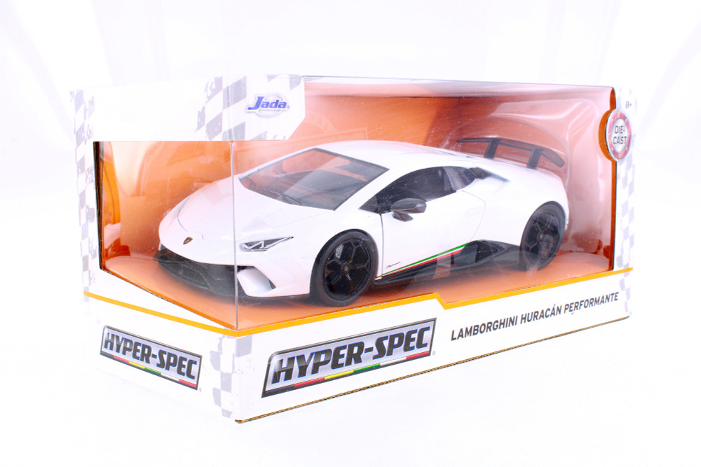 Lamborghini Huracán Performante, White - Jada Toys R-23710 - 1/24 scale Diecast Model Toy Car