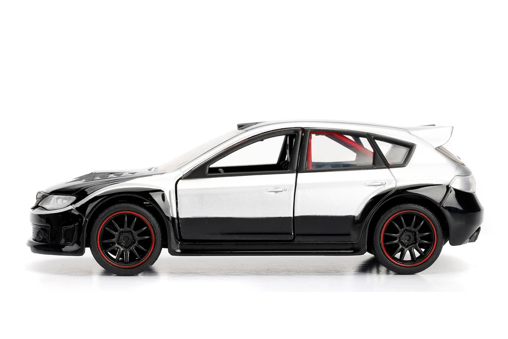 Brian's Subaru Impreza WRX STI F8 "The Fate of the Furious" Movie, Silver/Black - Jada 98507 - 1/32 Scale Diecast Model Toy Car