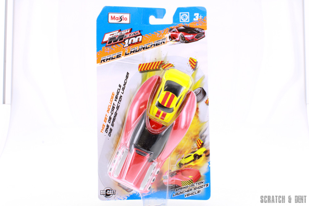 Fresh Metal Race Launcher - Yellow - Maisto R-23741 - Diecast Model Car