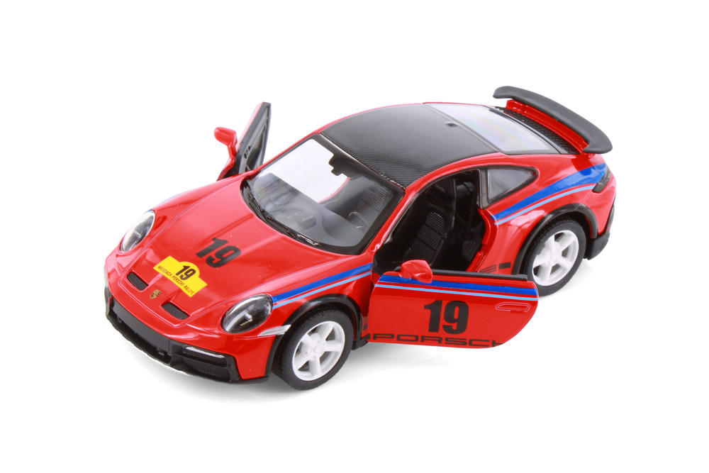 Box of 12 Porsche 911 Rallye Livery Edition, ASSTD - Kinsmart