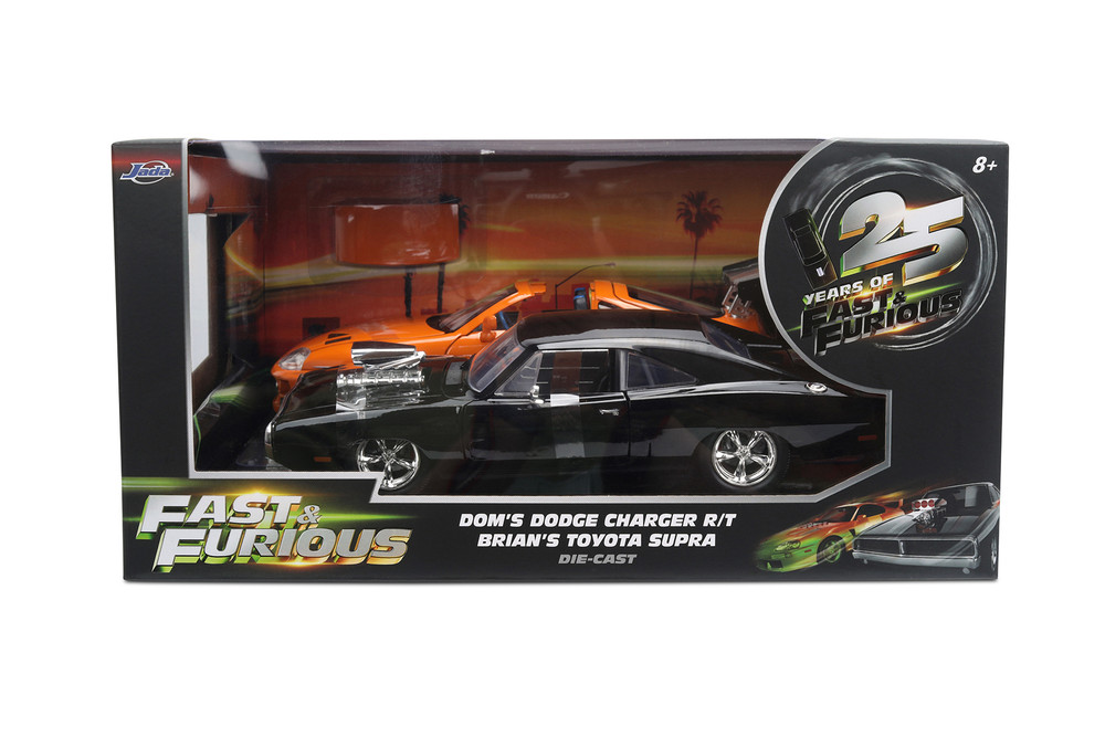 Twin Pack Dom's 1970 Dodge Charger & Brian's Toyota Supra, Fast