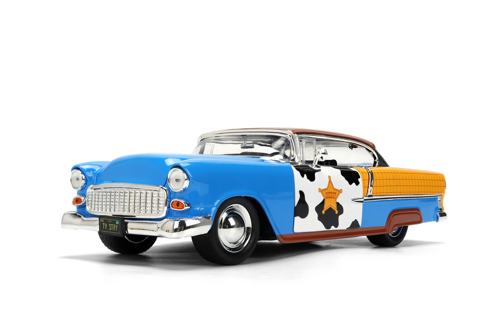 1955 Chevy Bel Air w/Woody Diecast Figure, Toy Story - Jada Toys