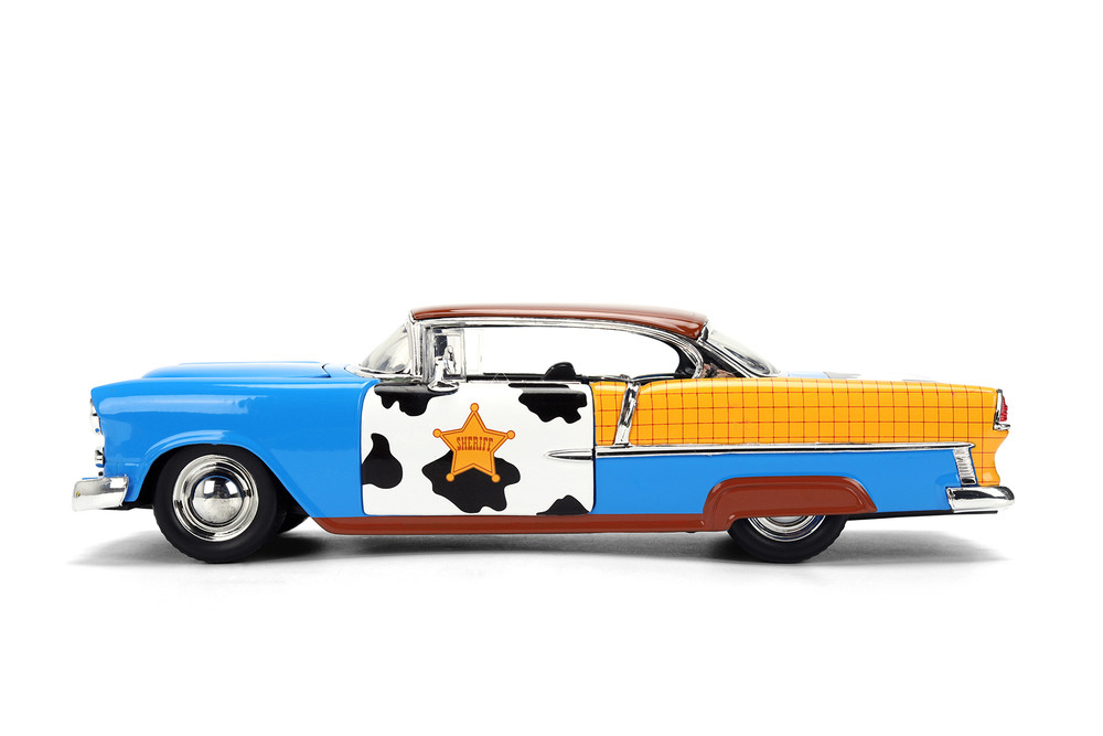 1955 Chevy Bel Air w/Woody Diecast Figure, Toy Story - Jada Toys