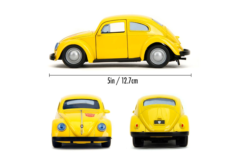 Volkswagen Beetle Bumblebee, Transformers - Jada Toys 35595 - 1/32 Scale Diecast Model Toy Car