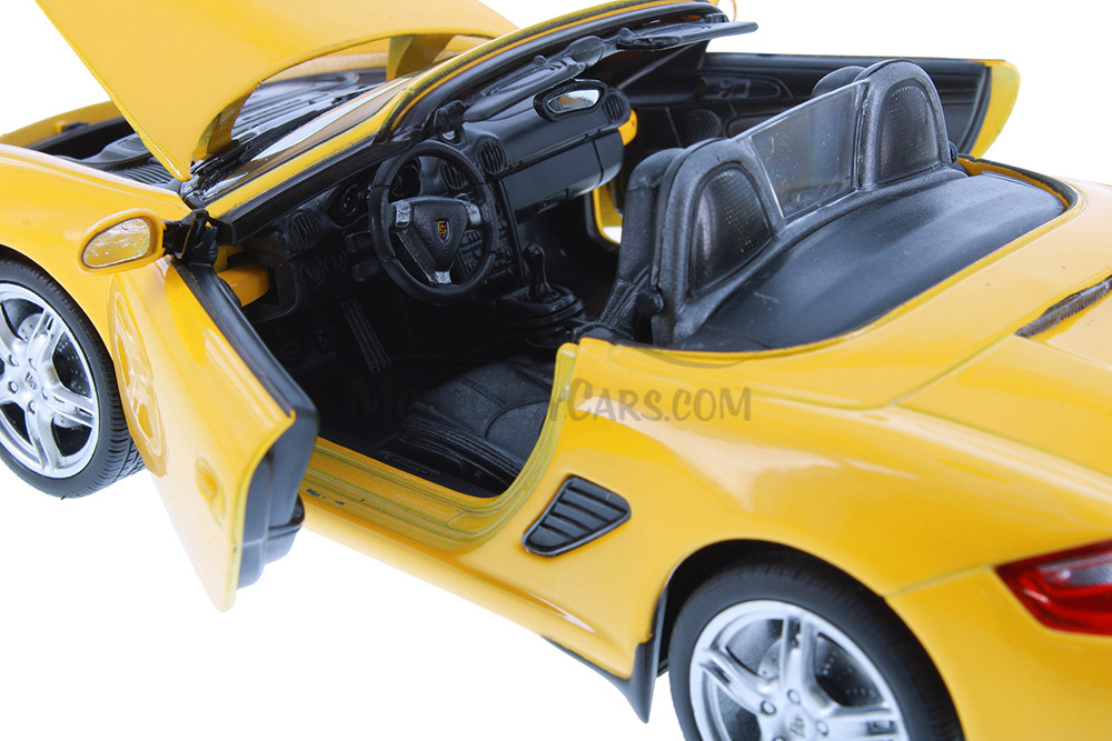 Porsche Boxster S Open Convertible, Yellow - Showcasts® 22479C/4D