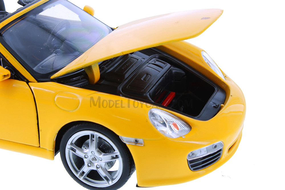Porsche Boxster S Open Convertible, Yellow - Showcasts® 22479C/4D