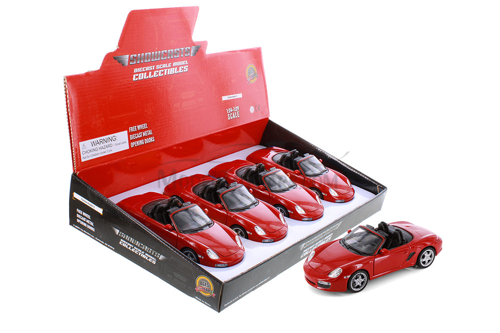 Porsche Boxster S Open Convertible, Red - Showcasts® 22479C/4D - 1