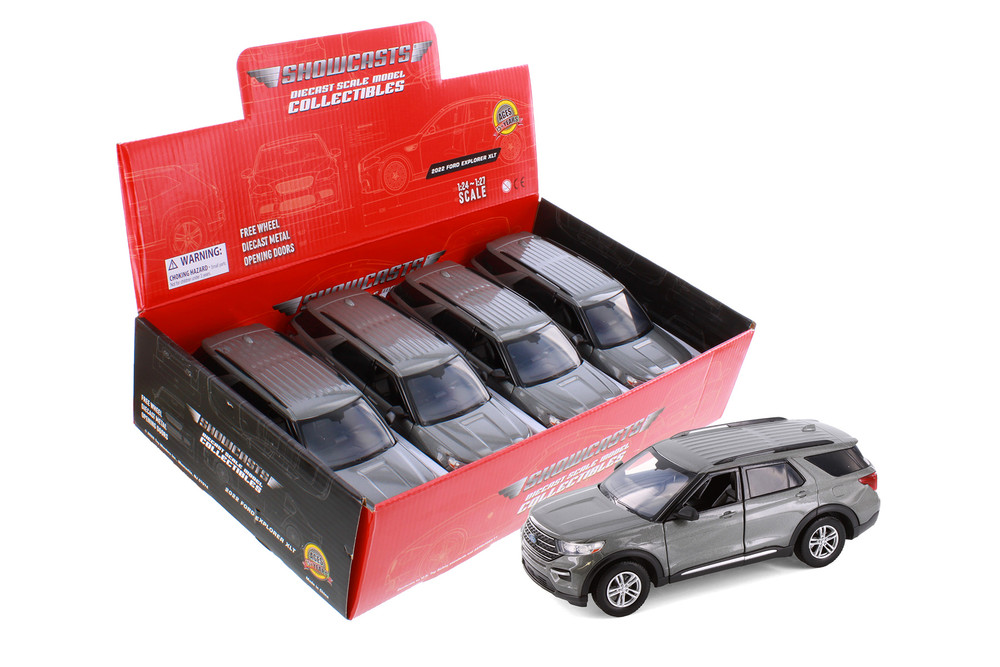 2022 Ford Explorer XLT, Gray - Showcasts 71378D - 1/24 Scale Diecast Model Toy Car