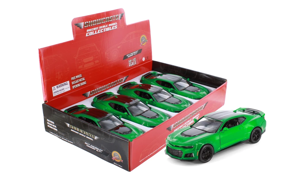 2017 Chevy Camaro ZL1, Green - Showcasts 71351D - 1/24 Scale Diecast Model Toy Car