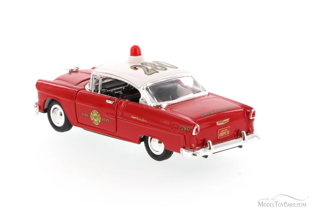 1955 Chevrolet Bel Air Fire Chief Car, Red - Superior 5420D - 1/34 scale diecast model car  (1 car, no box)