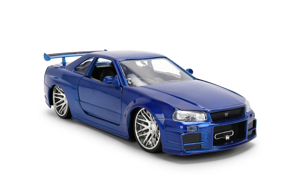 Brian's Nissan Skyline GT-R (R34) - 25th Anniversary, Fast & Furious - Jada Toys 37704 - 1/24 Scale Diecast Model Toy Car
