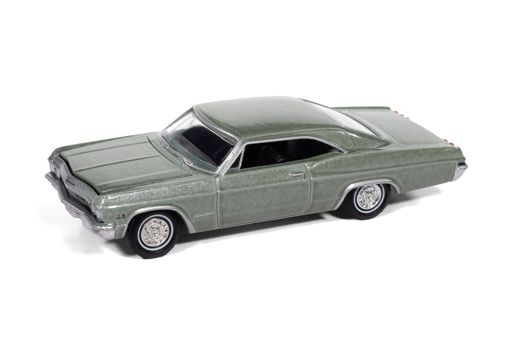 1965 Chevy Impala SS 396, Willow Green - Auto World AW64512/48B - 1/64 Scale Diecast Model Toy Car