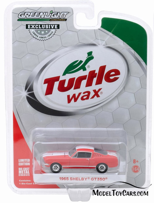 1965 Shelby GT350, Turtle Wax - Greenlight 30072/48 - 1/64 scale Diecast Model Toy Car