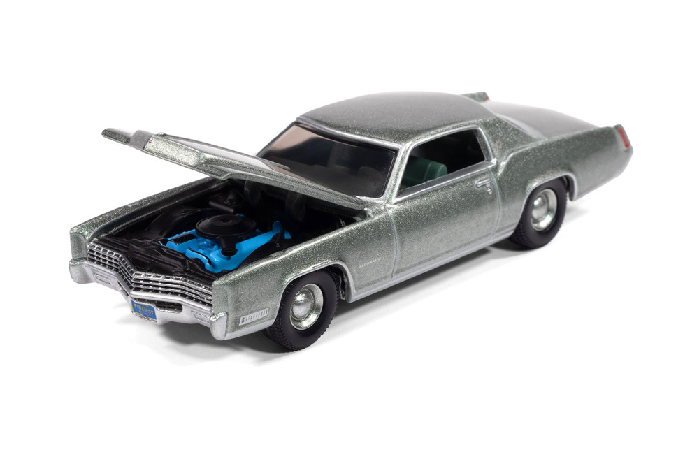 1967 Cadillac Eldorado, Light Green Crystal Firemist - Auto World AW64502/12B - 1/64 Scale Diecast Model Toy Car