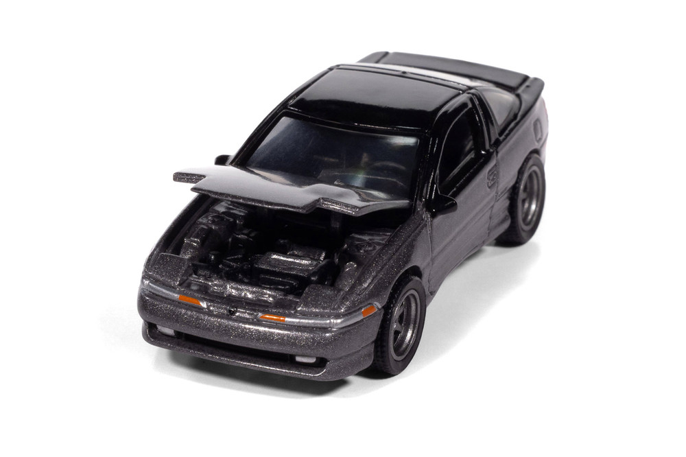 1991 Eagle Talon Tsi, Medium Quartz Gray - Auto World AW64512/48B - 1/64 Scale Diecast Model Toy Car