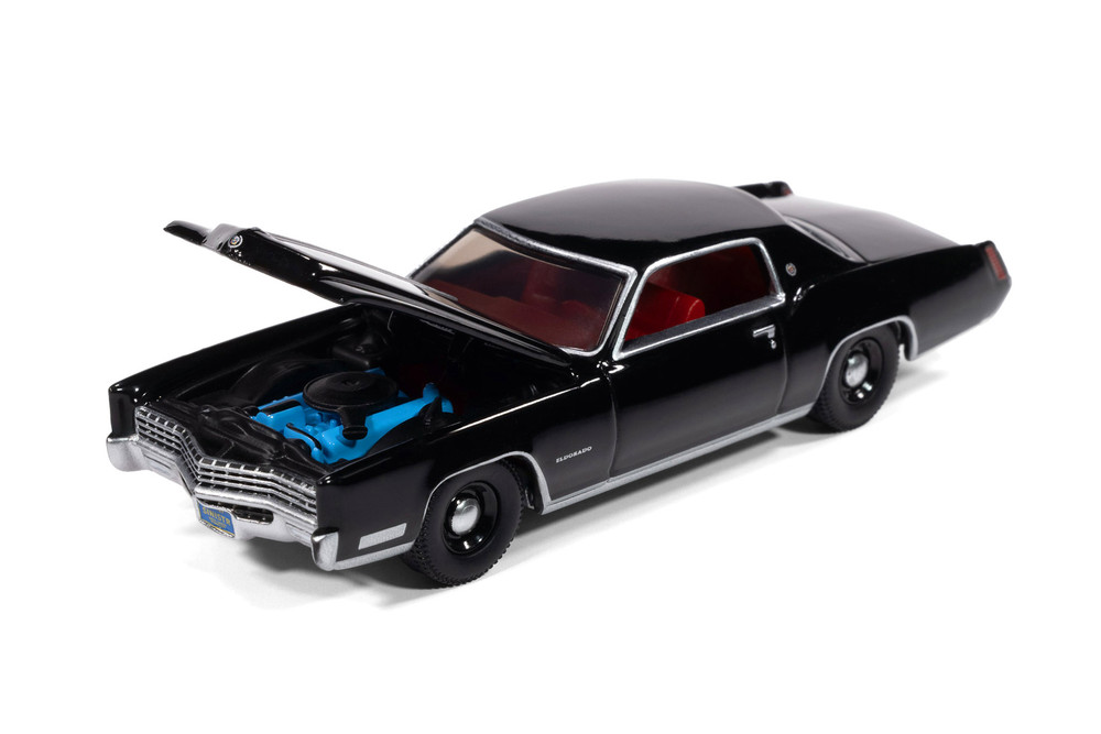 1967 Cadillac Eldorado, Sable Black - Auto World AW64502/12A - 1/64 Scale Diecast Model Toy Car
