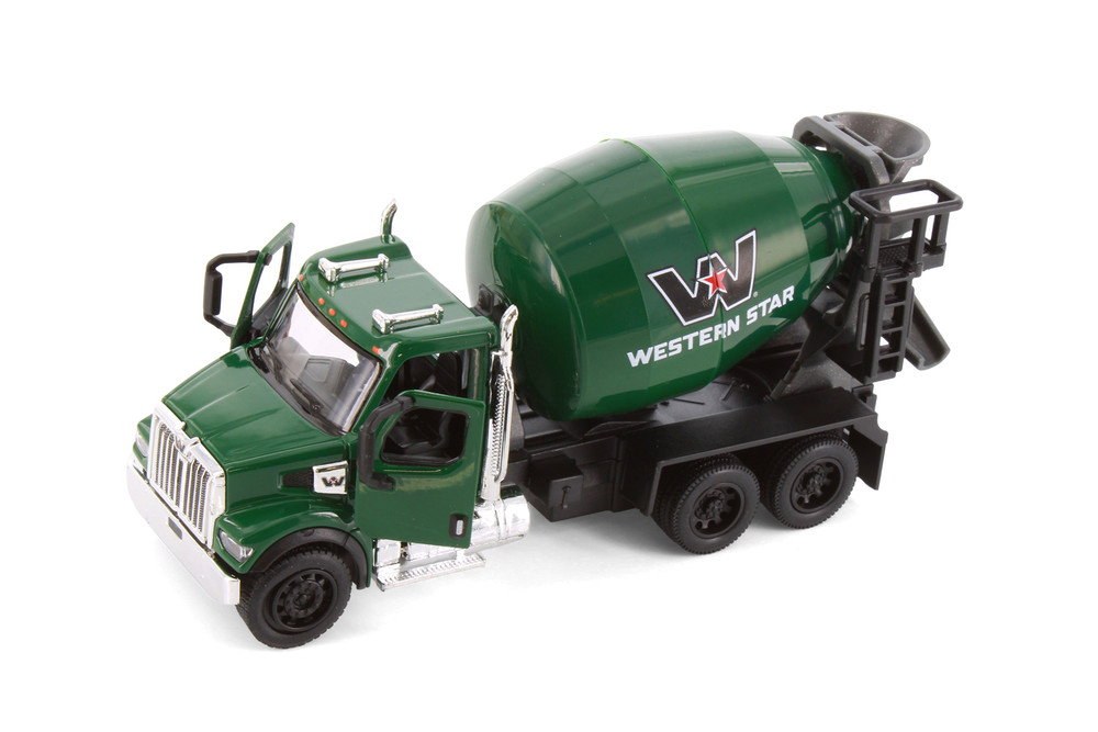 Western Star 47X Concrete Mixer Truck, Green - Kinsmart 11001D - 1