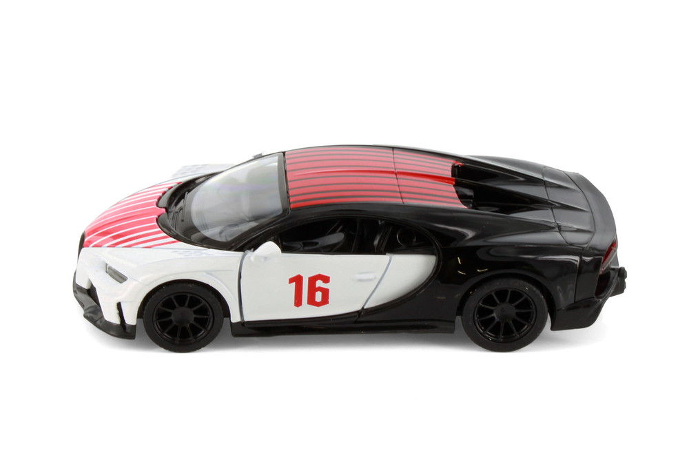 Bugatti Chiron Supersport Livery Edition, White - Kinsmart 5423DF - 1/38 Scale Diecast Model Toy Car