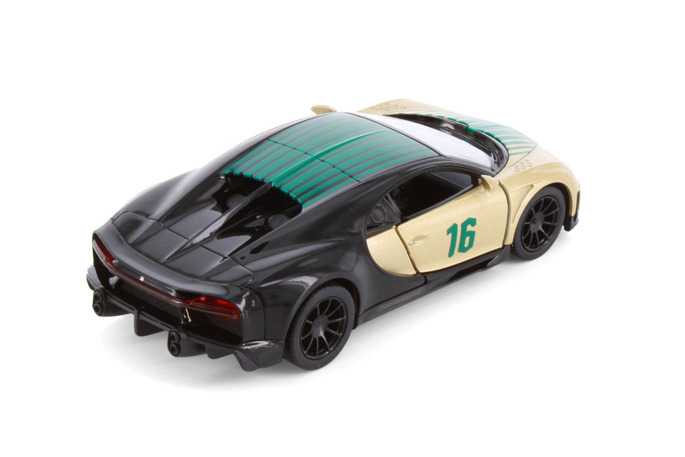 Bugatti Chiron Supersport Livery Edition, Gold - Kinsmart 5423DF - 1/38 Scale Diecast Model Toy Car