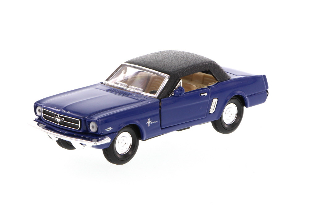 1965 Ford Mustang Soft Top, Blue - Superior 5719 - 1/34 scale diecast model car (1 car, no box)