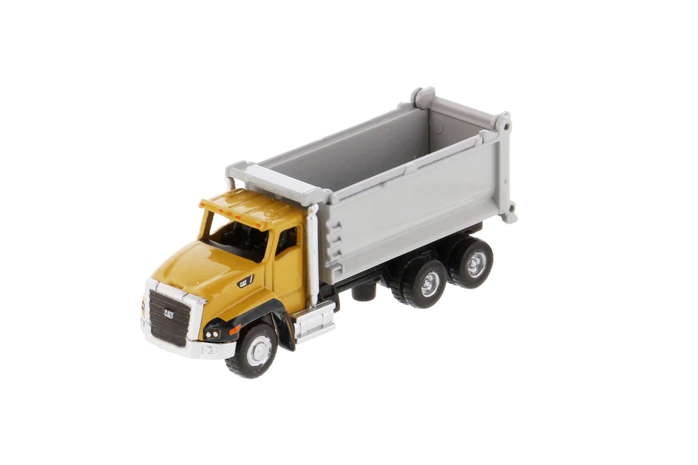 Caterpillar CT660 Dump Truck, Yellow/Light Gray - Diecast Masters 84522CS - Micro Scale Diecast Model Toy Car