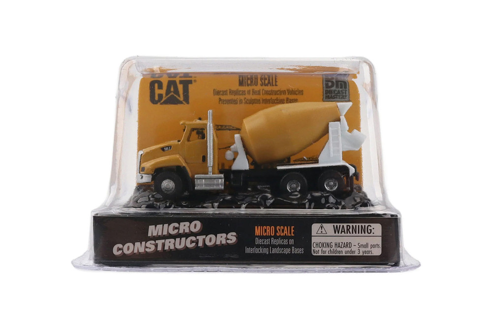 Caterpillar CT660 Concrete Mixer, Yellow - Diecast Masters 84521CS - Micro Scale Diecast Model Toy Car
