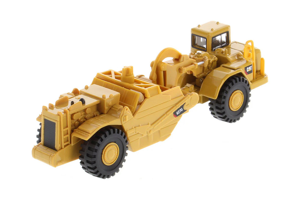 Caterpillar 627G Auger Scraper, Yellow - Diecast Masters 84405 - 1/87 Scale Diecast Model Toy Car