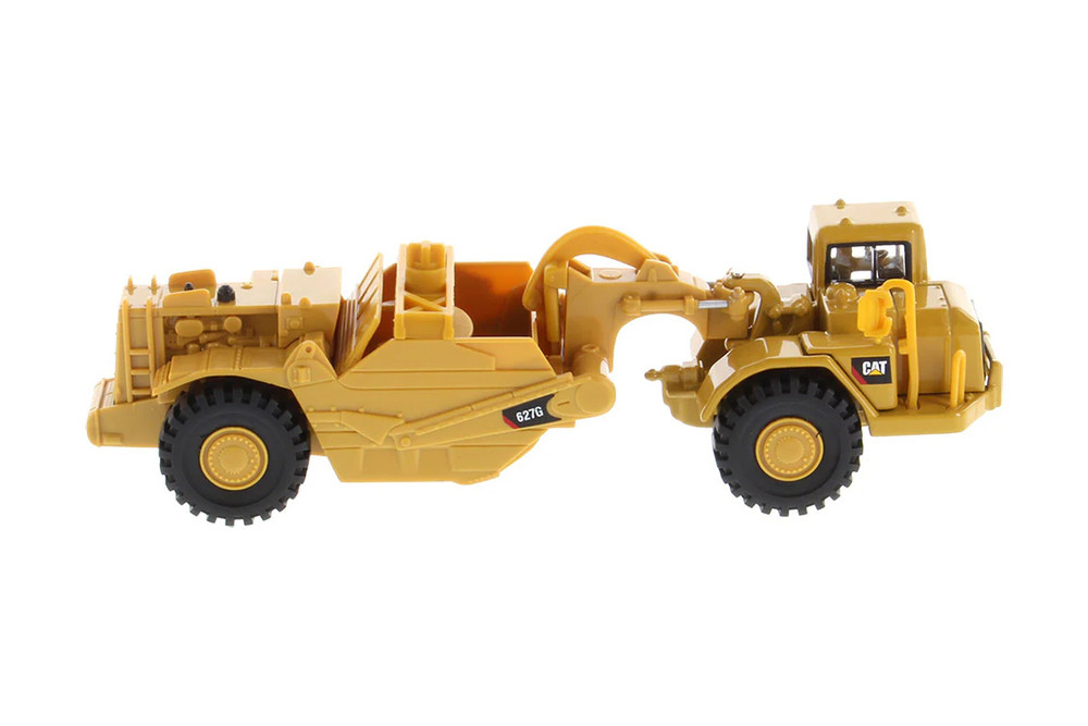 Caterpillar 627G Auger Scraper, Yellow - Diecast Masters 84405 - 1/87 Scale Diecast Model Toy Car