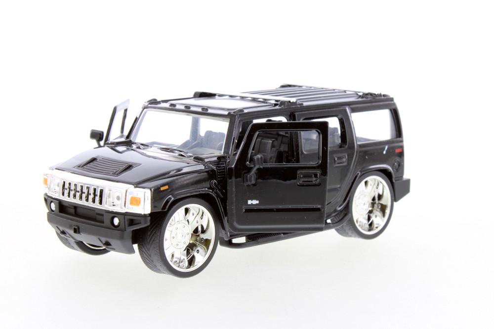 ★ HUMMER Gamme NOREV Collection ★ 2003 Hummer H2, Black - JADA R-23806 - 1/32 Scale Diecast Model