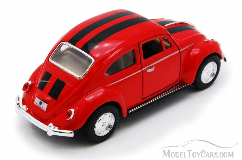 1967 Volkswagen Classical Beetle, Red - Kinsmart 5057DWS - 1/32 scale Diecast Car (New, but NO BOX)