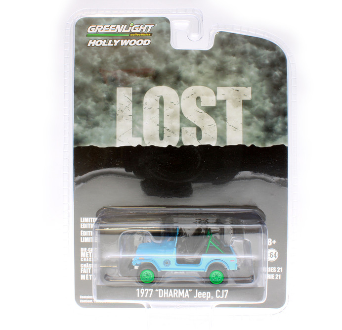 GREEN MACHINE 1977 Jeep CJ-7, LOST - Greenlight 44810F/48 - 1/64 scale Diecast Model Toy Car