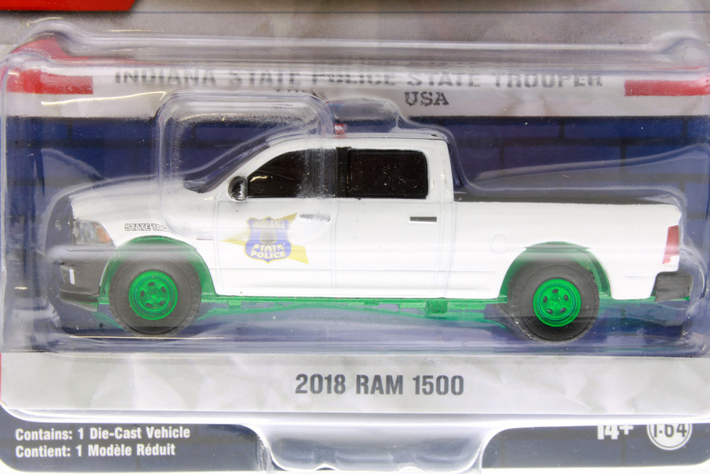 GREEN MACHINE 2018 Dodge Ram 1500 Pickup Truck, White - Greenlight