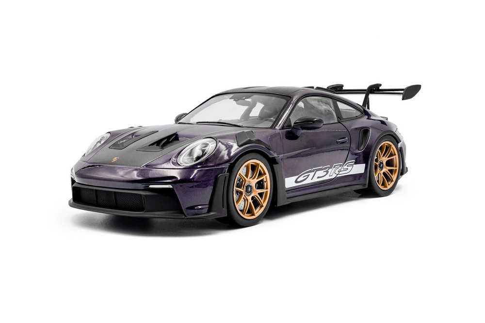 オートアート　1/18 ポルシェGT３RS 絶版品　パープル 2024 Porsche 911 GT3 RS Weissach Package, Violet Purple - Solido