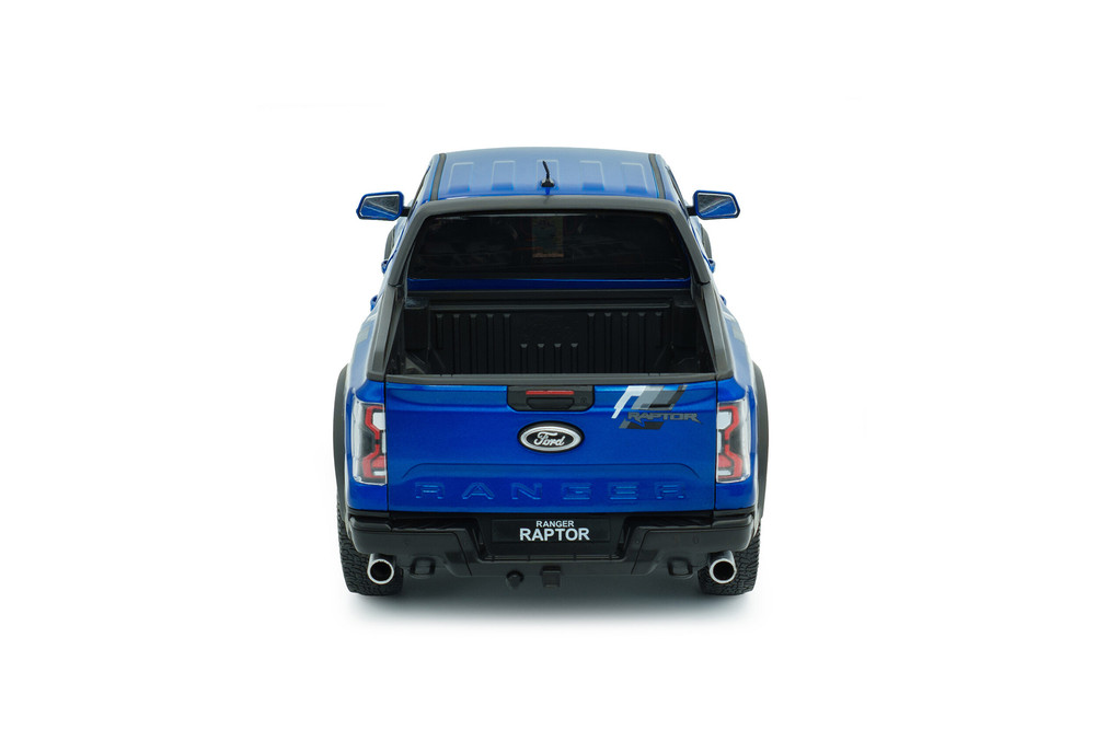 2024 Ford Ranger Raptor Pickup Truck, Blue Lightning - Solido S1813902 - 1/18 Scale Diecast Model Toy Car