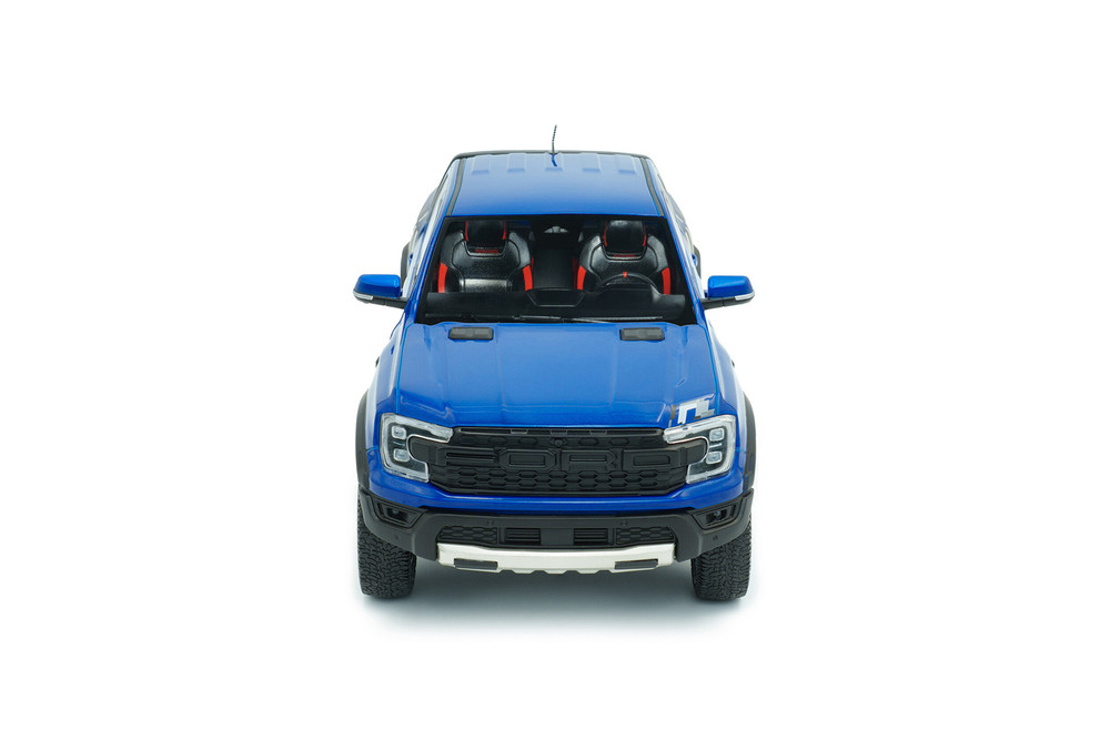 2024 Ford Ranger Raptor Pickup Truck, Blue Lightning - Solido S1813902 - 1/18 Scale Diecast Model Toy Car