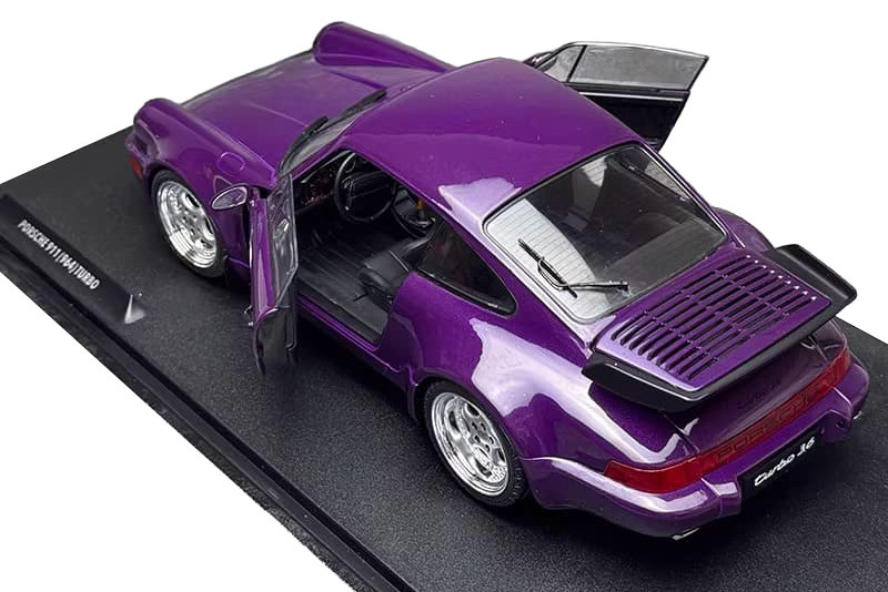1990 Porsche 911 (964) Turbo, Purple Violet Blue - Solido S1803412