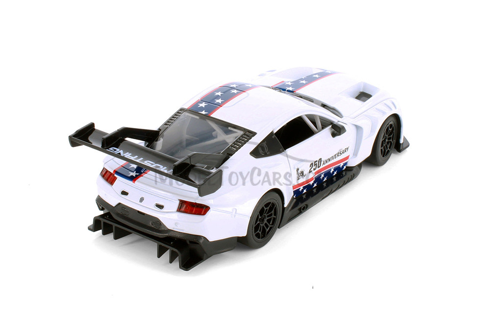 2024 Ford Mustang GT3 250th Anniversary - Street Series, White - MSZ Metal Speed Zone 661293/5WT - 1/24 Scale Diecast Model Toy Car