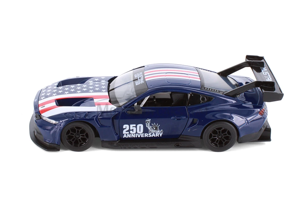 2024 Ford Mustang GT3 250th Anniversary - Street Series, Dark Blue - MSZ Metal Speed Zone 661293/5WBK - 1/24 Scale Diecast Model Toy Car