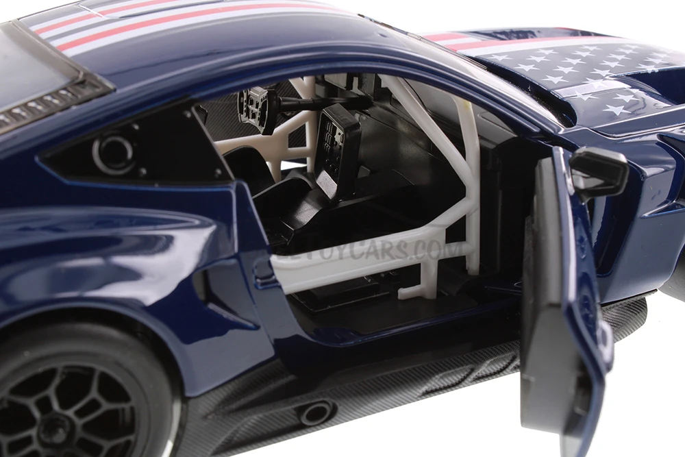2024 Ford Mustang GT3 250th Anniversary - Street Series, Dark Blue - MSZ Metal Speed Zone 661293/5WBK - 1/24 Scale Diecast Model Toy Car