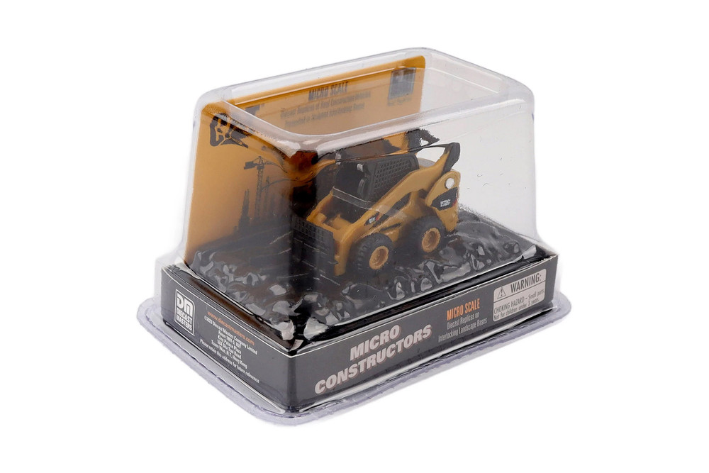 Box of 6 Caterpillar Assortment Series II, Yellow/Black - Diecast Masters 85987A - Micro Scale Diecast Model Toy Cars