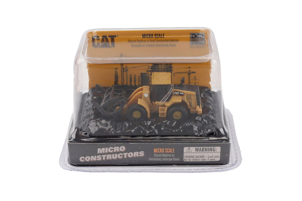 Box of 6 Caterpillar Assortment Series II, Yellow/Black - Diecast Masters 85987A - Micro Scale Diecast Model Toy Cars