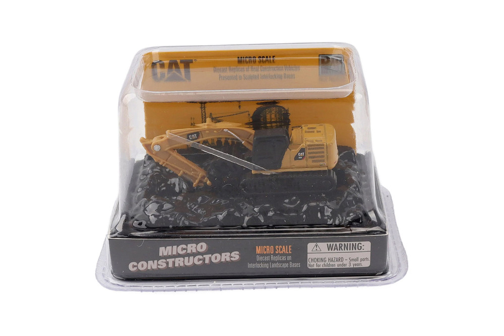Box of 6 Caterpillar Assortment Series II, Yellow/Black - Diecast Masters 85987A - Micro Scale Diecast Model Toy Cars