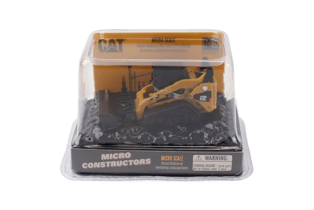 Box of 12 Caterpillar Assortment Series II, Yellow/Black - Diecast Masters 85987-12 - Micro Scale Diecast Model Toy Cars